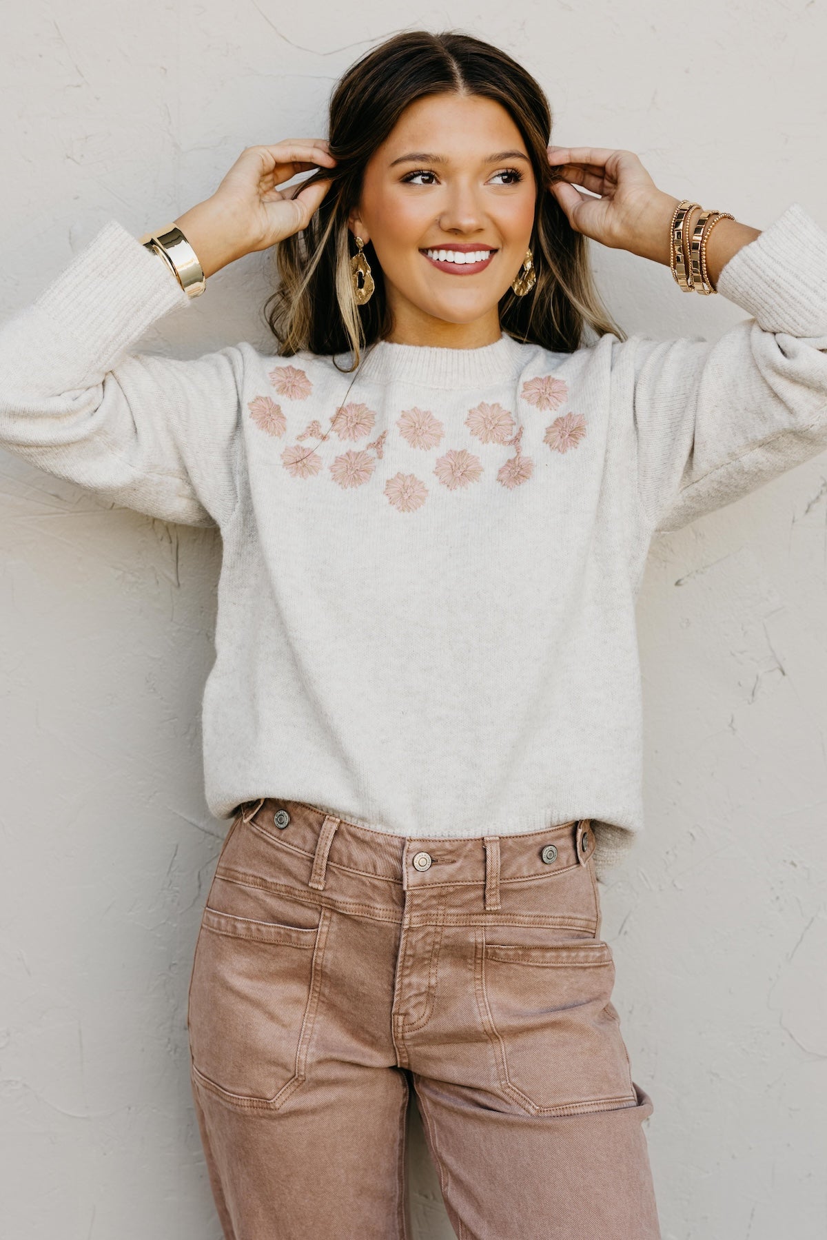 The Amiya Embroidered Sweater