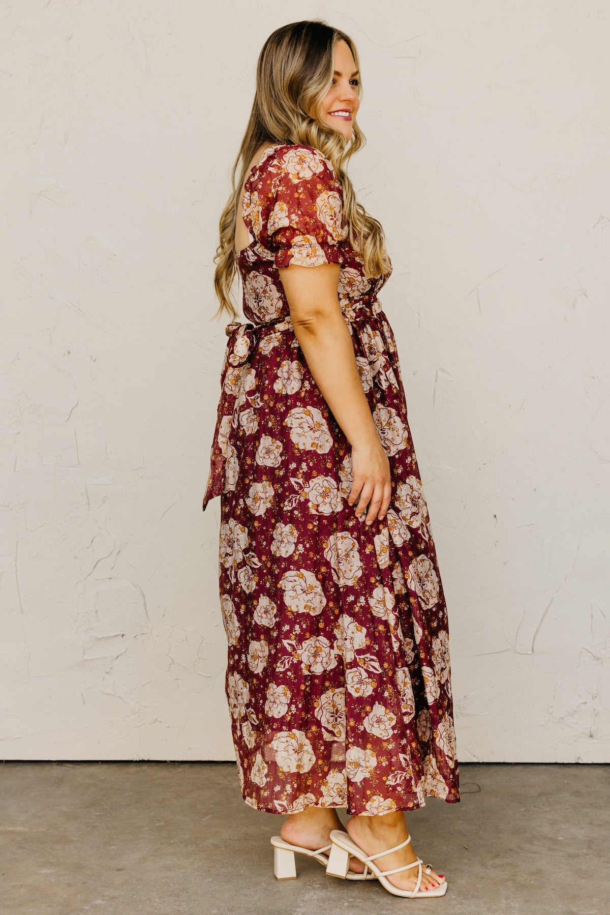 The Chelsea Fall Floral Midi Dress