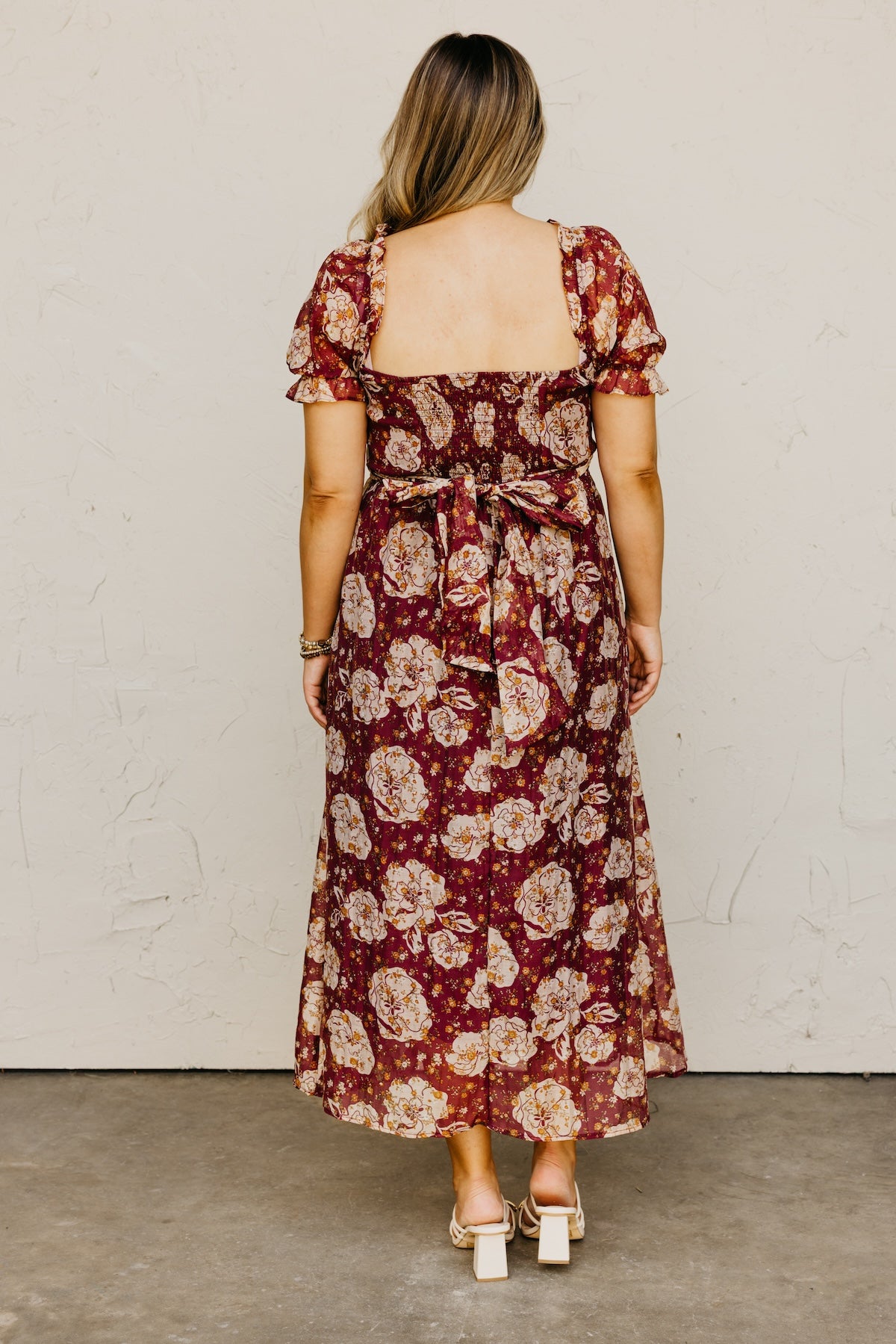 The Chelsea Fall Floral Midi Dress