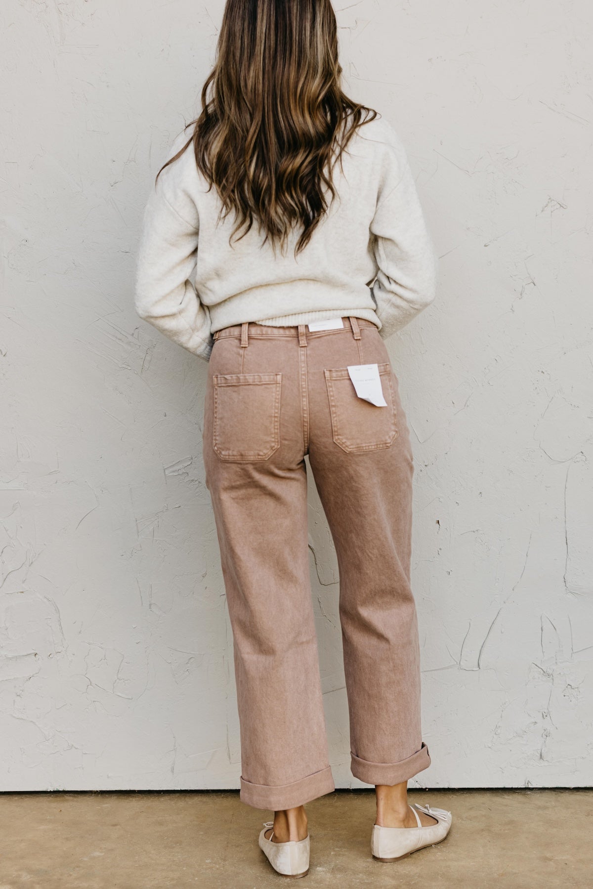 Flying Monkey | High Rise Slim Wide Leg Tab Denim
