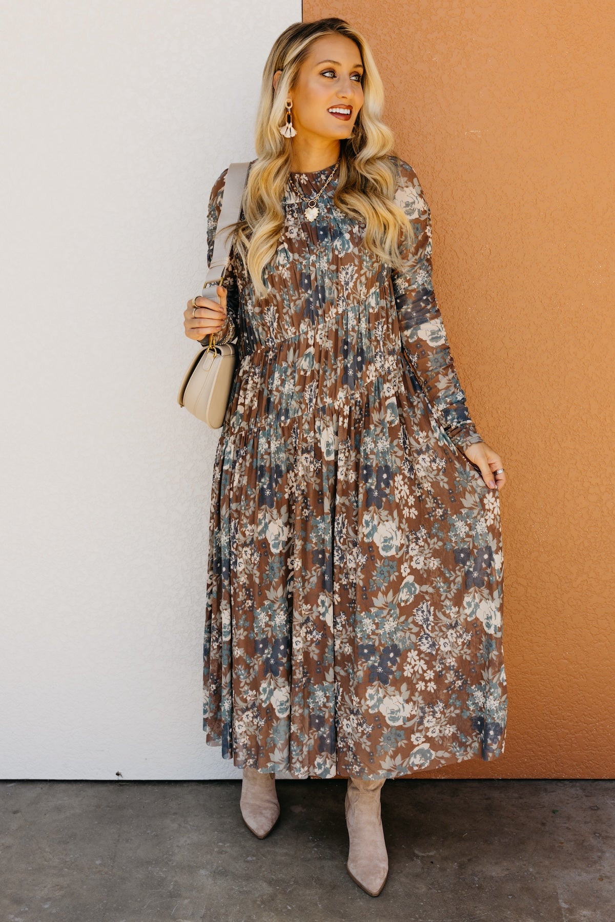 The Karla Floral Mesh Maxi Dress