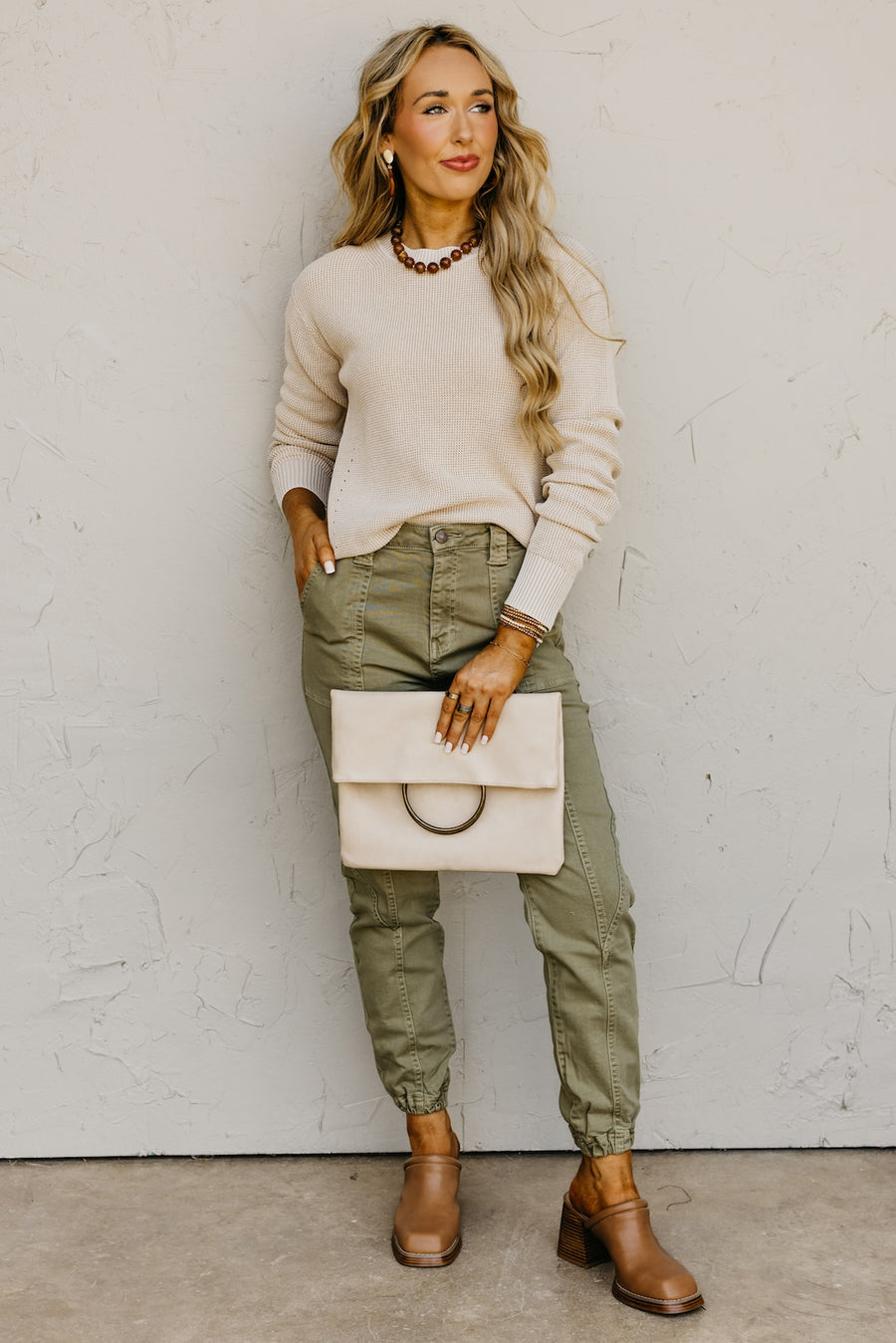 The Crosby Chunky Waffle Knit Sweater