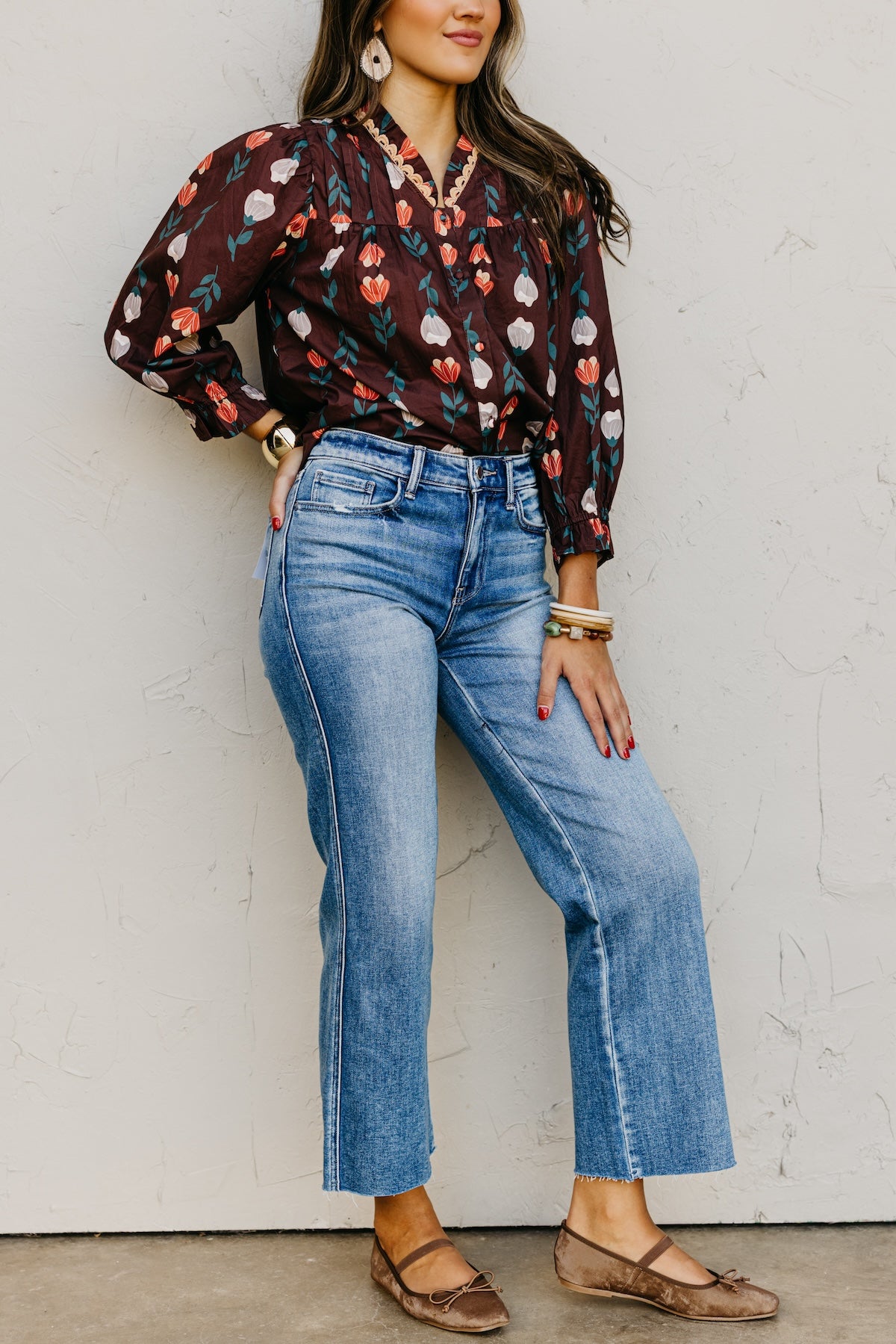 Flying Monkey | The Lauryn Slim Fit Wide Leg Denim
