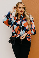 The Aubriella Geo Print Shirt