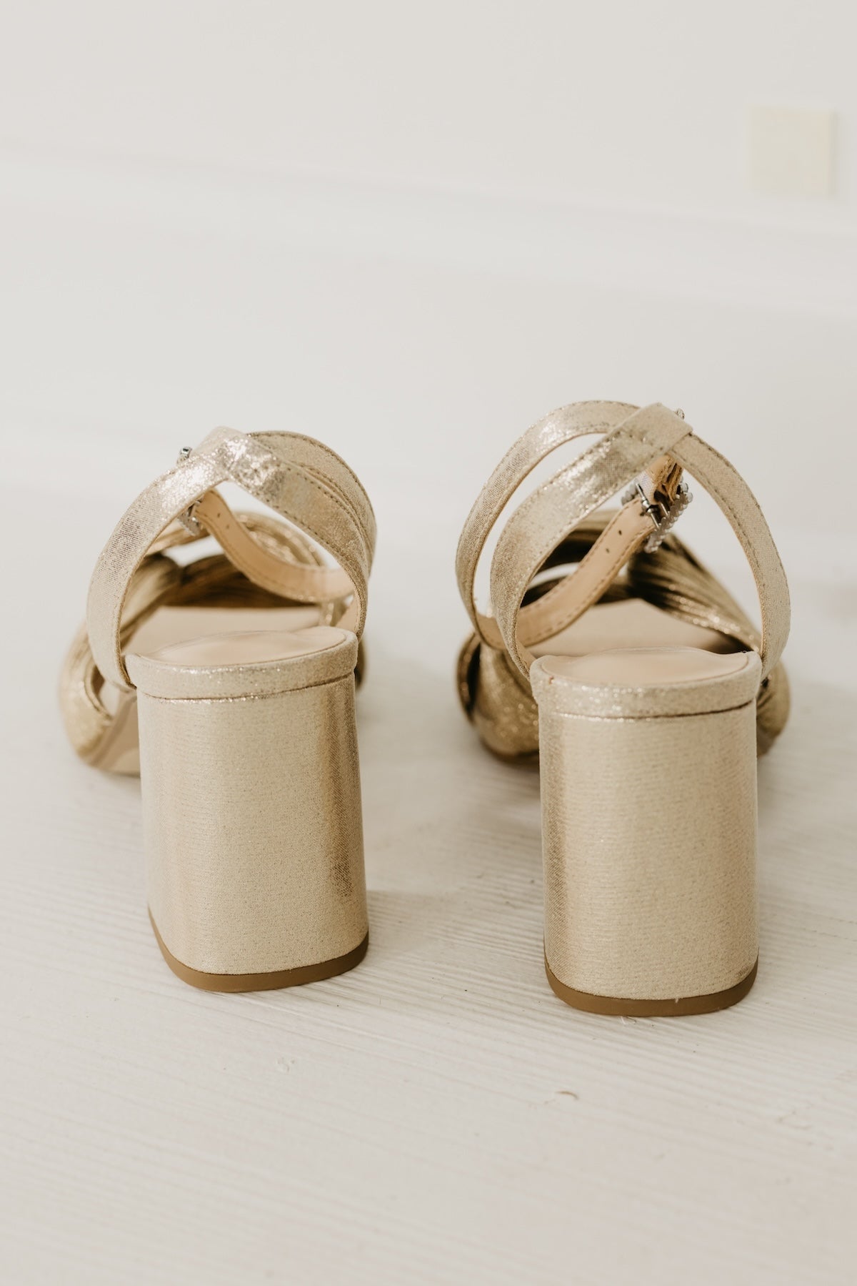 The Baron Metallic Knot Block Heel