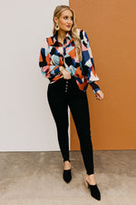 The Aubriella Geo Print Shirt