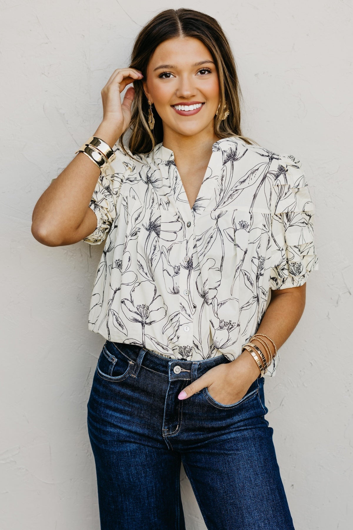 The Princess Floral Woven Blouse