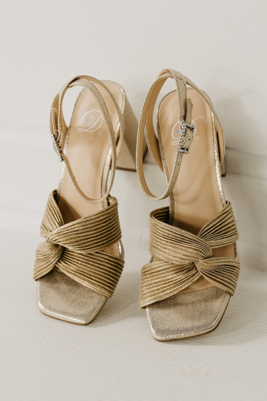 The Baron Metallic Knot Block Heel