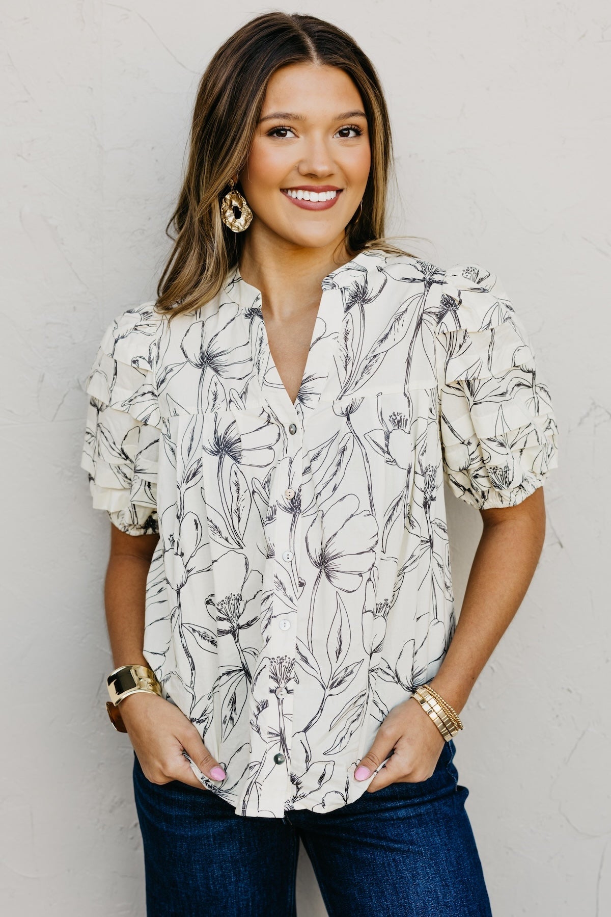 The Princess Floral Woven Blouse