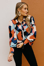 The Aubriella Geo Print Shirt