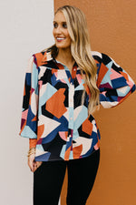 The Aubriella Geo Print Shirt