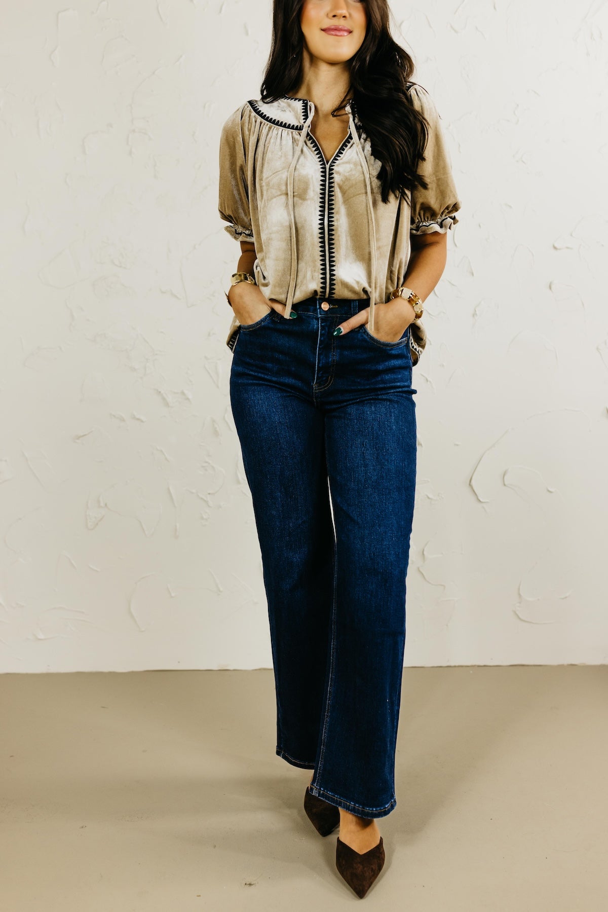 Lovevet by Vervet Denim | 90's Vintage Super High Rise Dark Wash Loose Denim