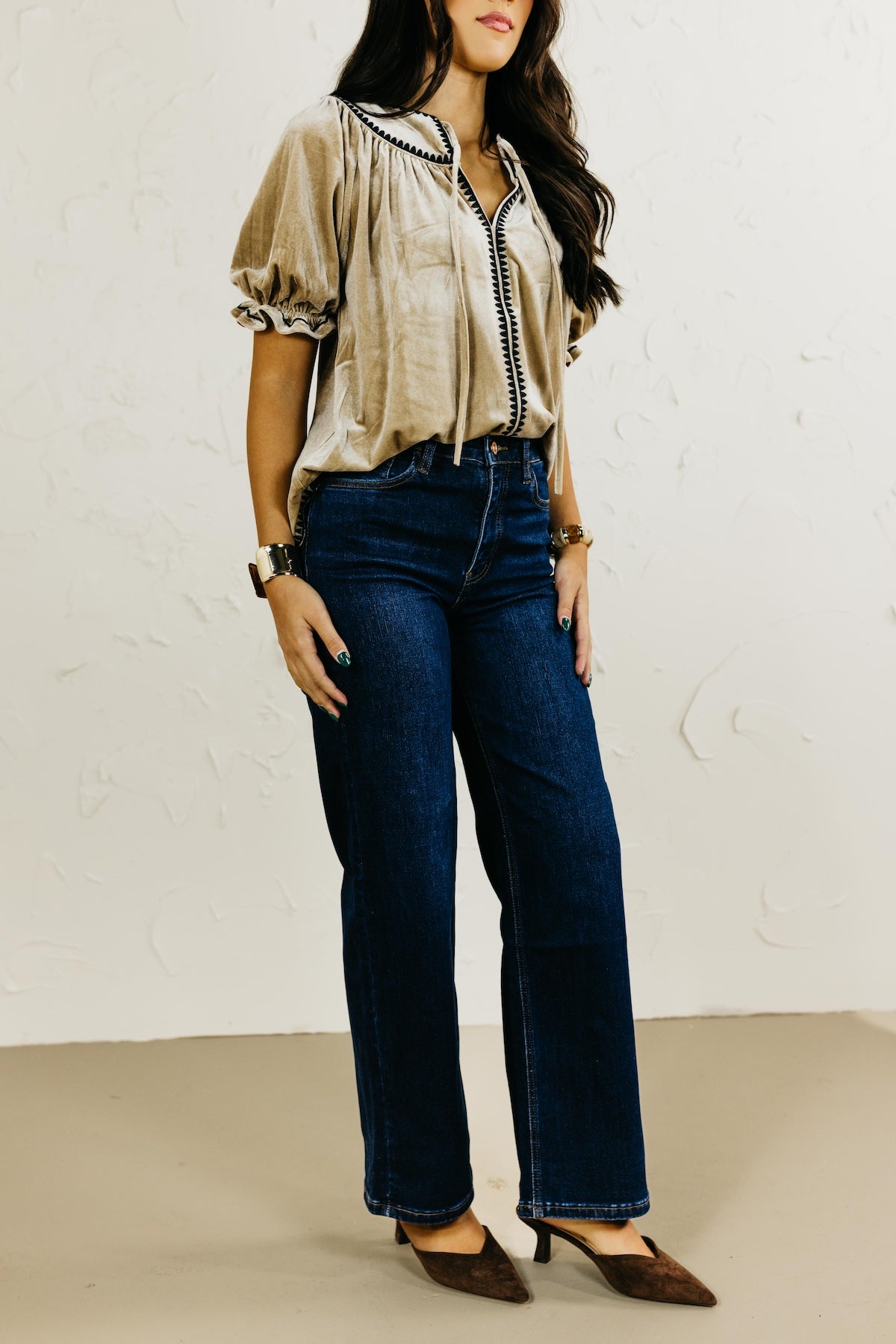 Lovevet by Vervet Denim | 90's Vintage Super High Rise Dark Wash Loose Denim