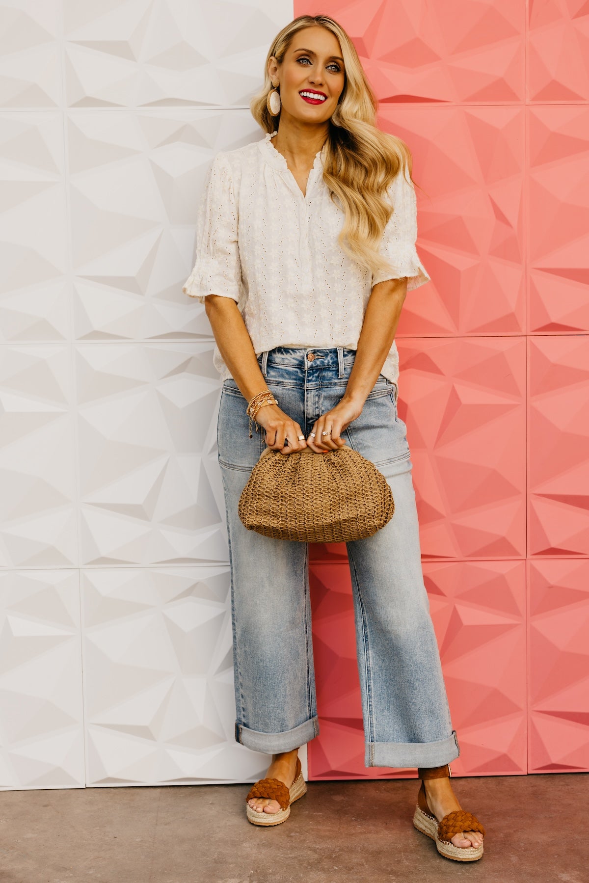 LoveStitch | The Louie Eyelet Puff Sleeve Top