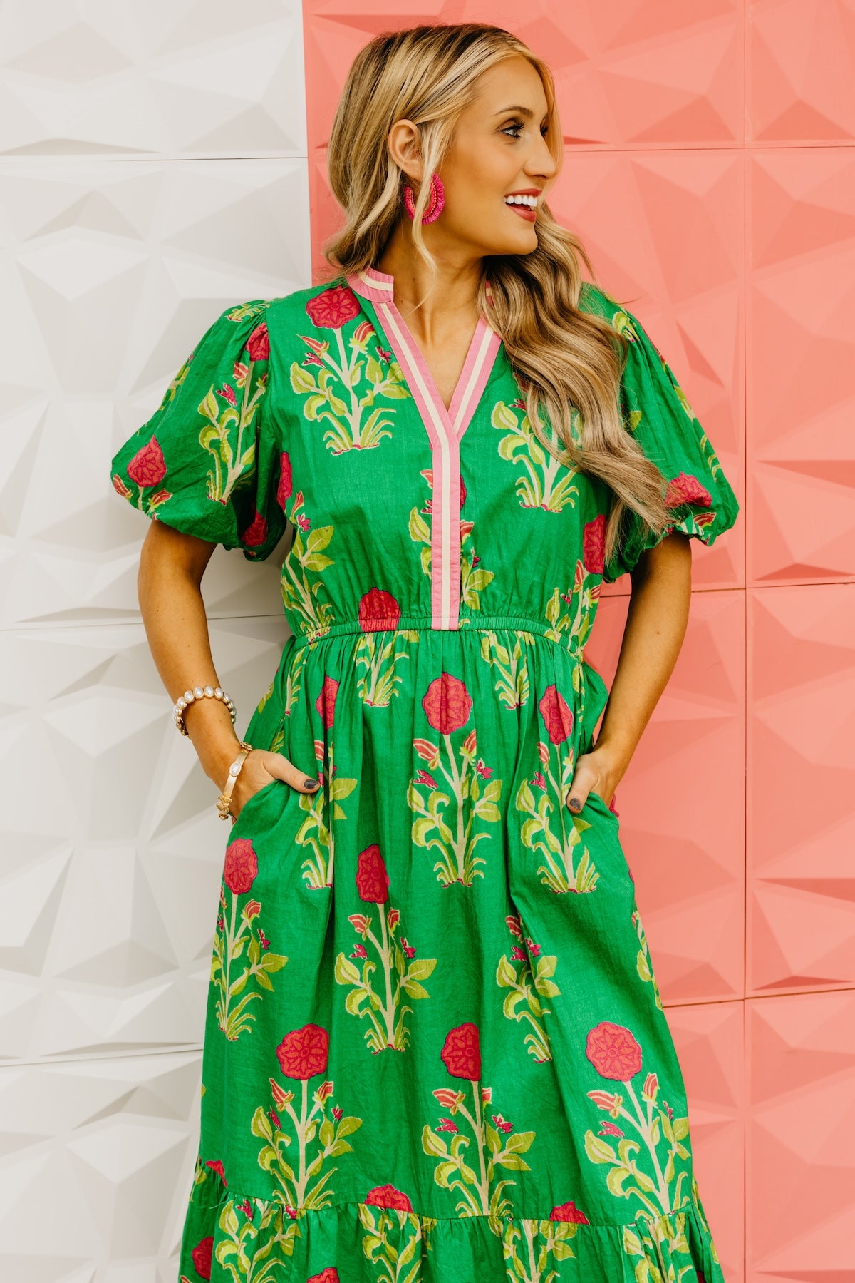 The Spencer Puff Sleeve Floral Maxi Dress