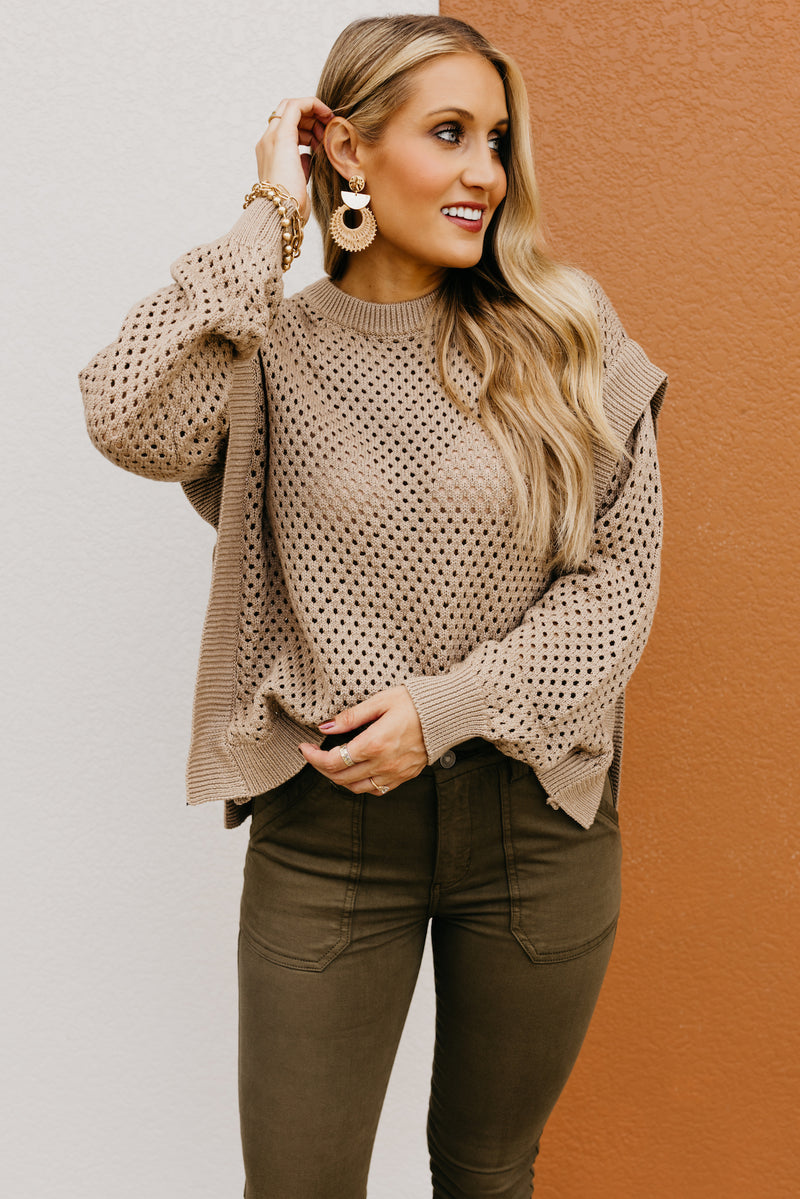 Wishlist | The Dayton Open Eyelet Knit Sweater