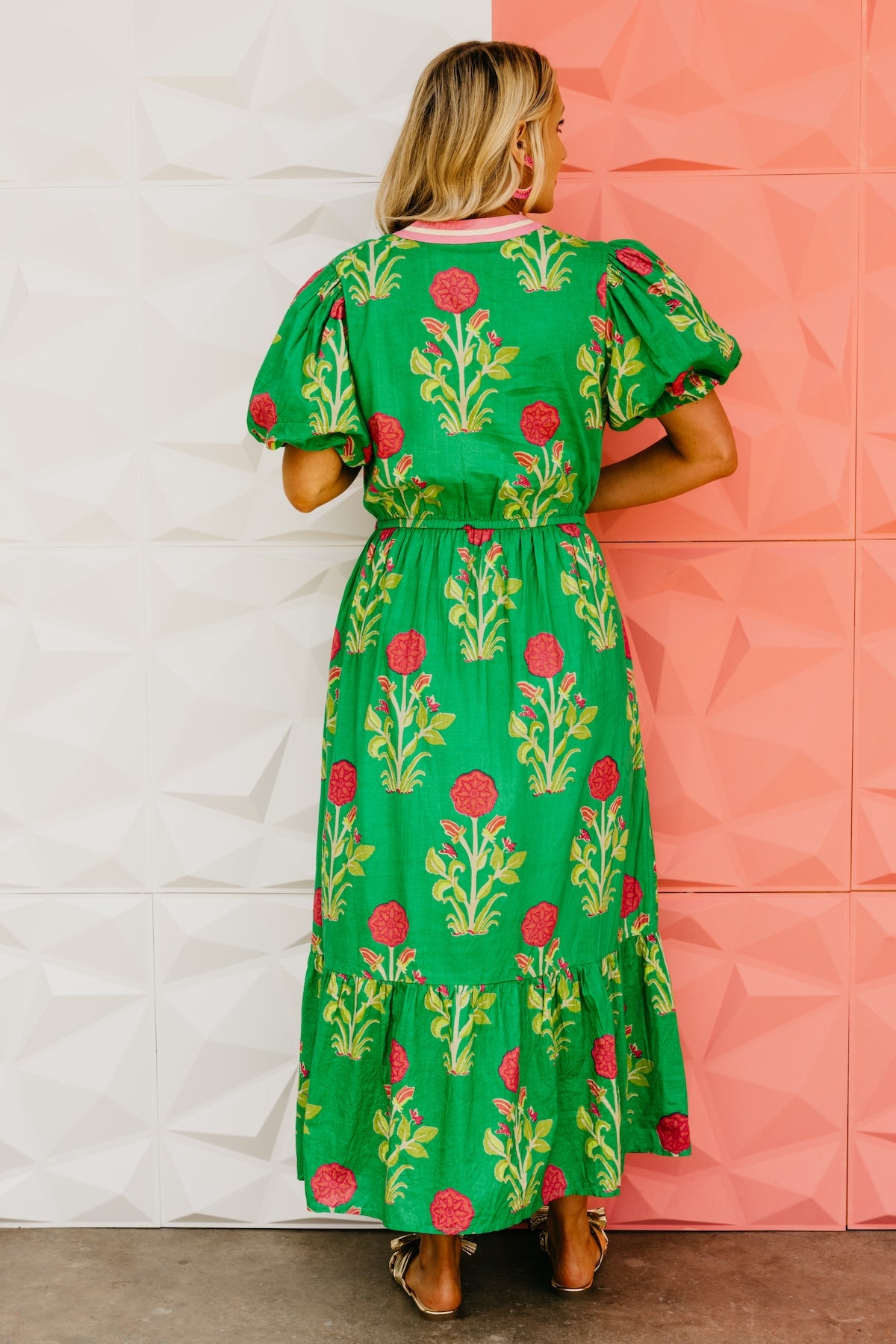The Spencer Puff Sleeve Floral Maxi Dress