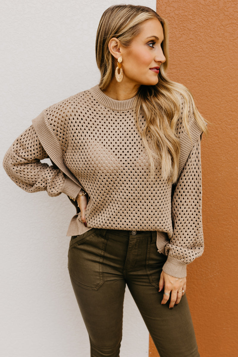 Wishlist | The Dayton Open Eyelet Knit Sweater