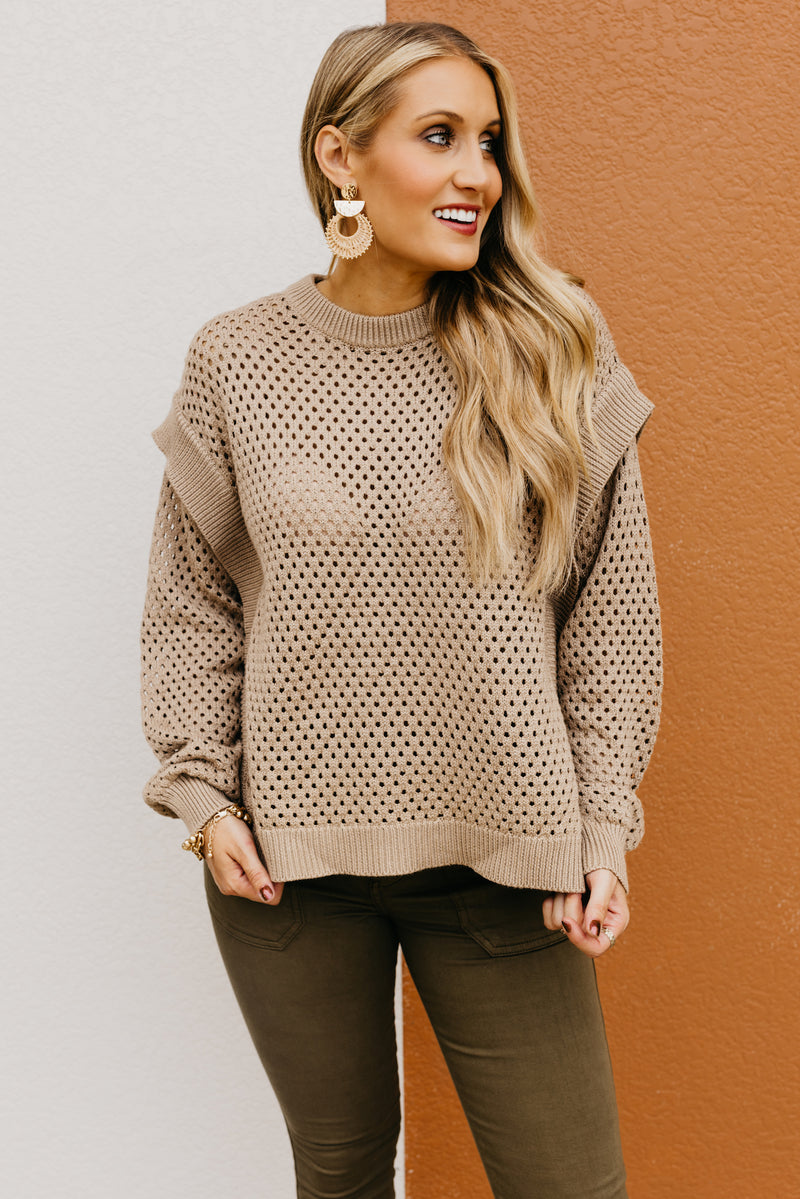 Wishlist | The Dayton Open Eyelet Knit Sweater