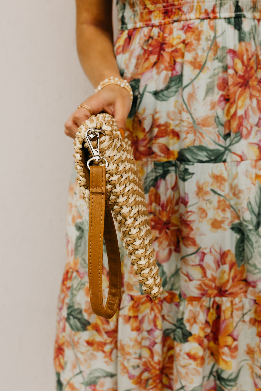The Laylah Woven Clutch Bag