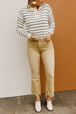 Vervet Denim | The Bella High Rise Crop Flare Jeans