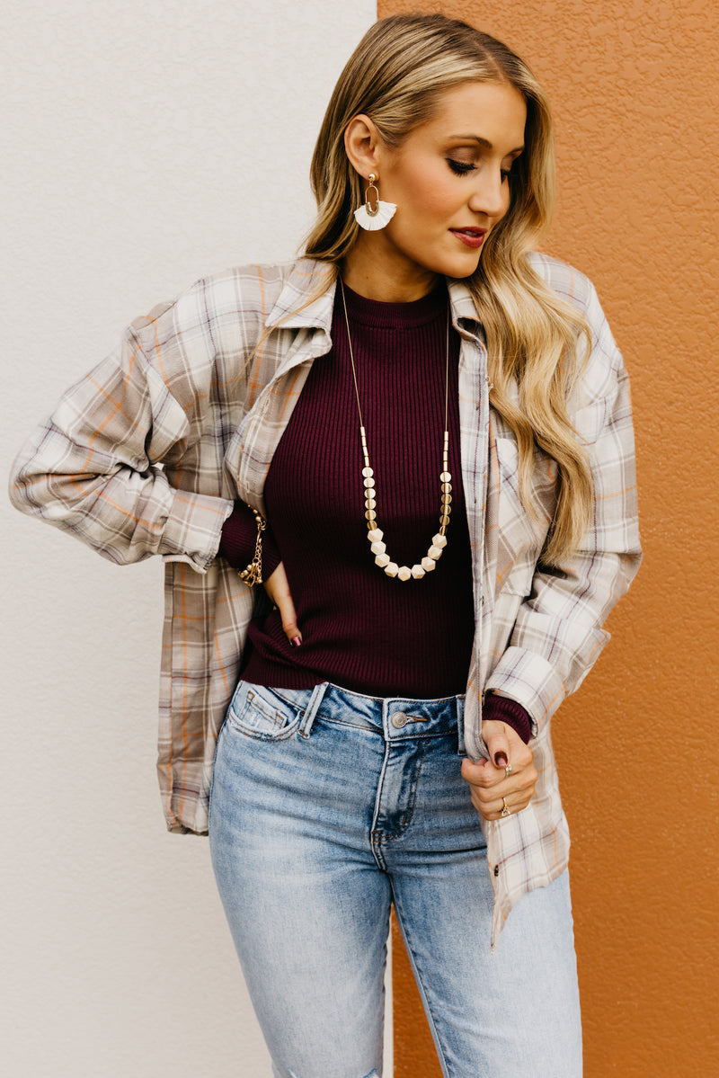 The Bryant Oversized Boyfriend Flannel Shirt