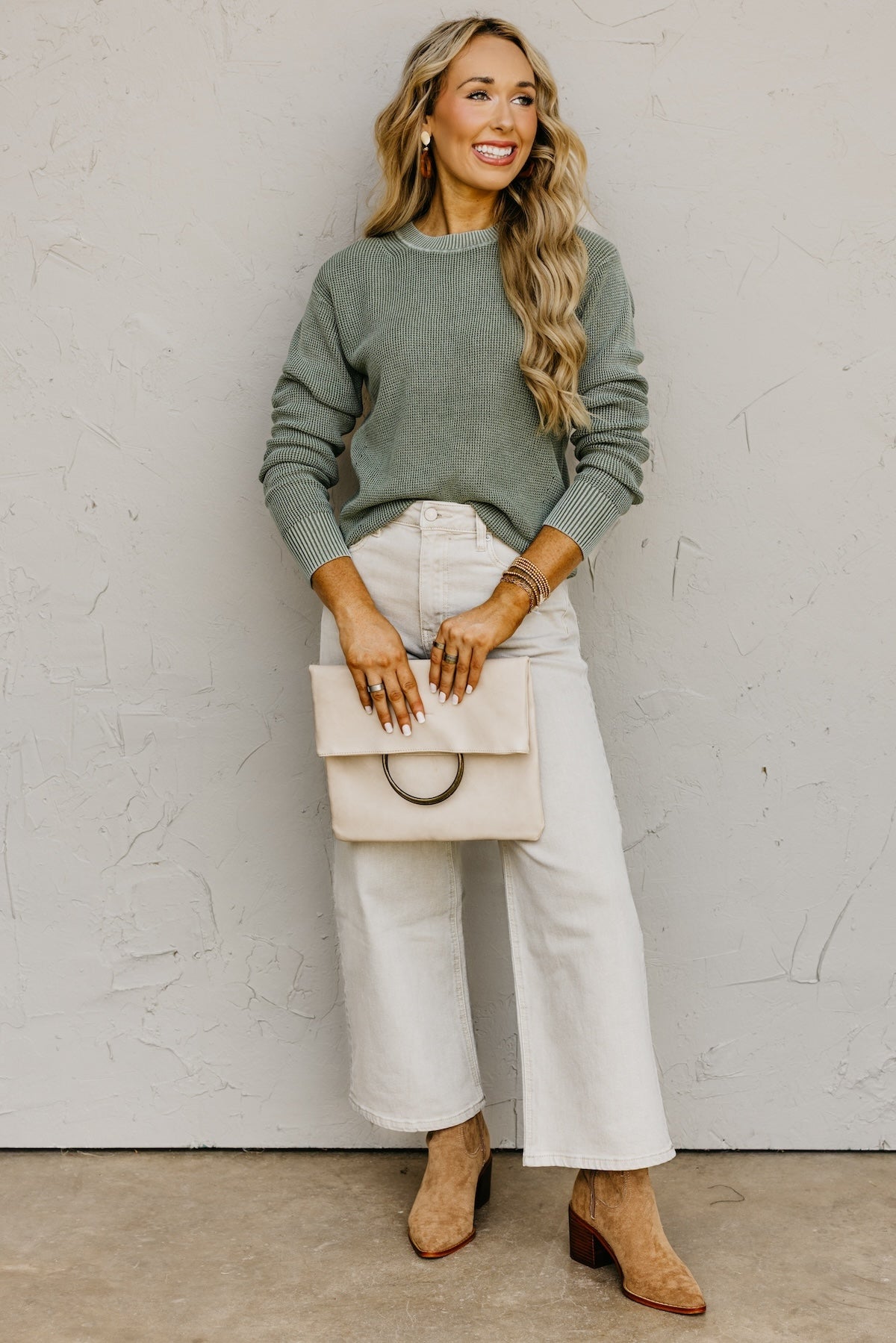 The Crosby Chunky Waffle Knit Sweater