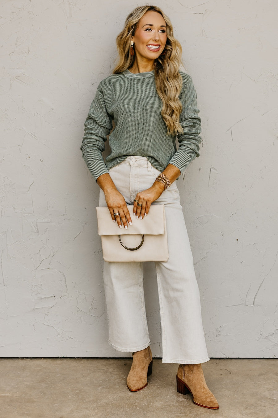 The Crosby Chunky Waffle Knit Sweater
