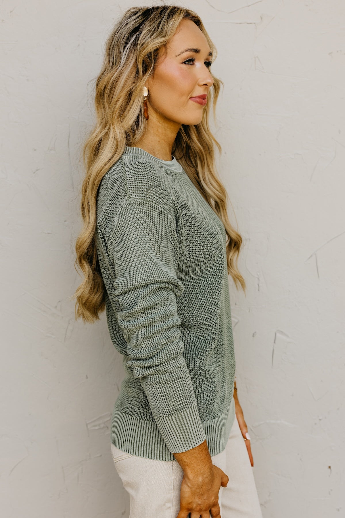 The Crosby Chunky Waffle Knit Sweater