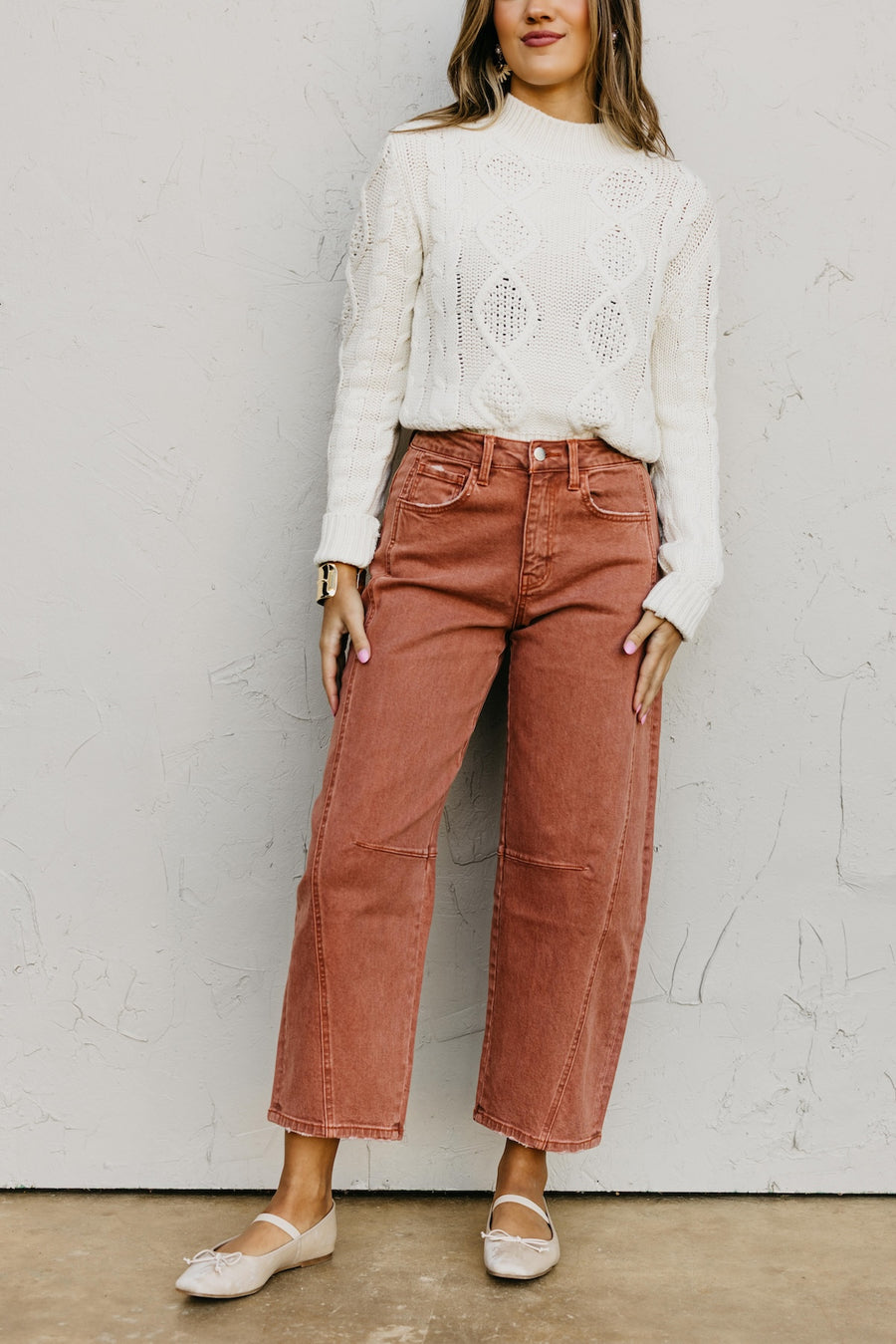 Flying Monkey | Twist Ankle Barrel Denim