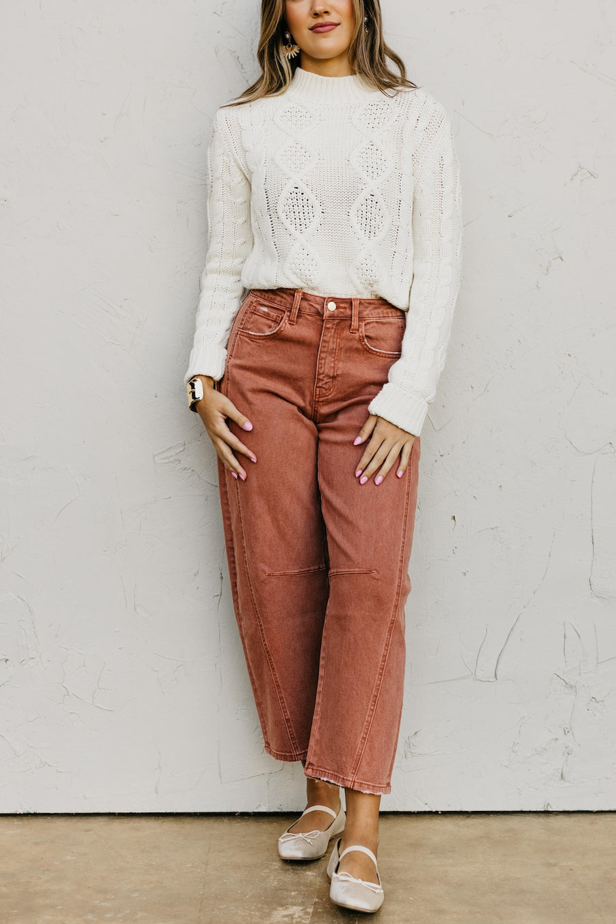 Flying Monkey | Twist Ankle Barrel Denim