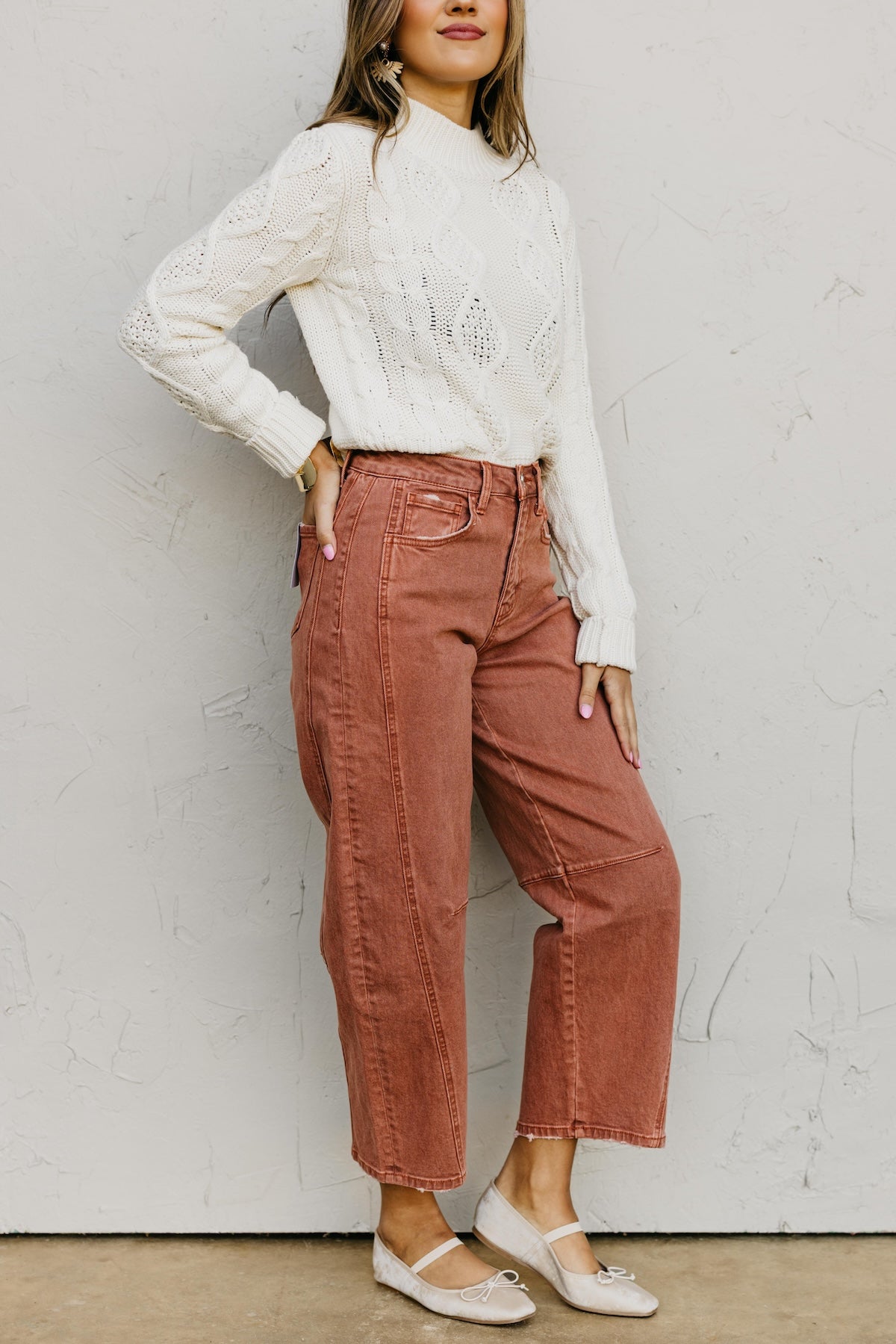 Flying Monkey | Twist Ankle Barrel Denim