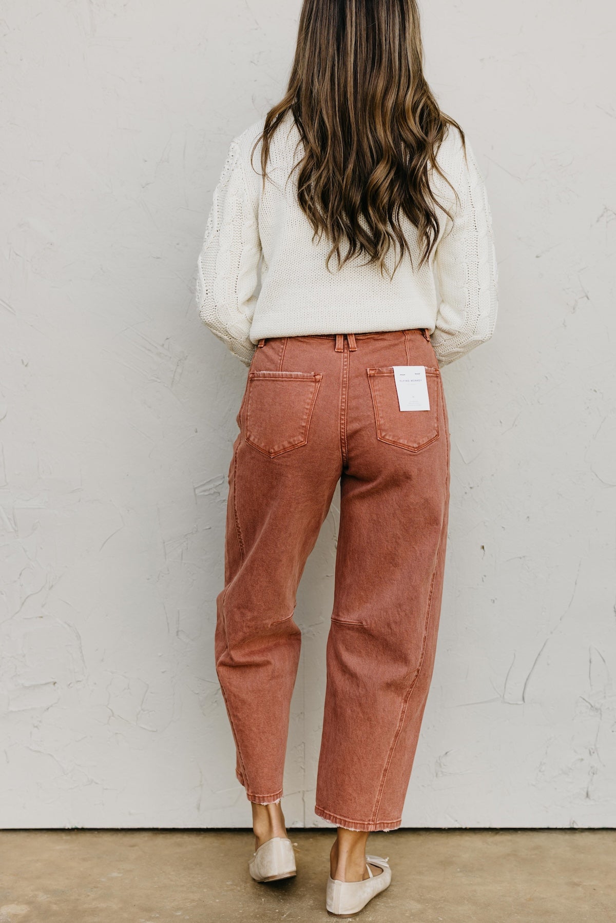 Flying Monkey | Twist Ankle Barrel Denim