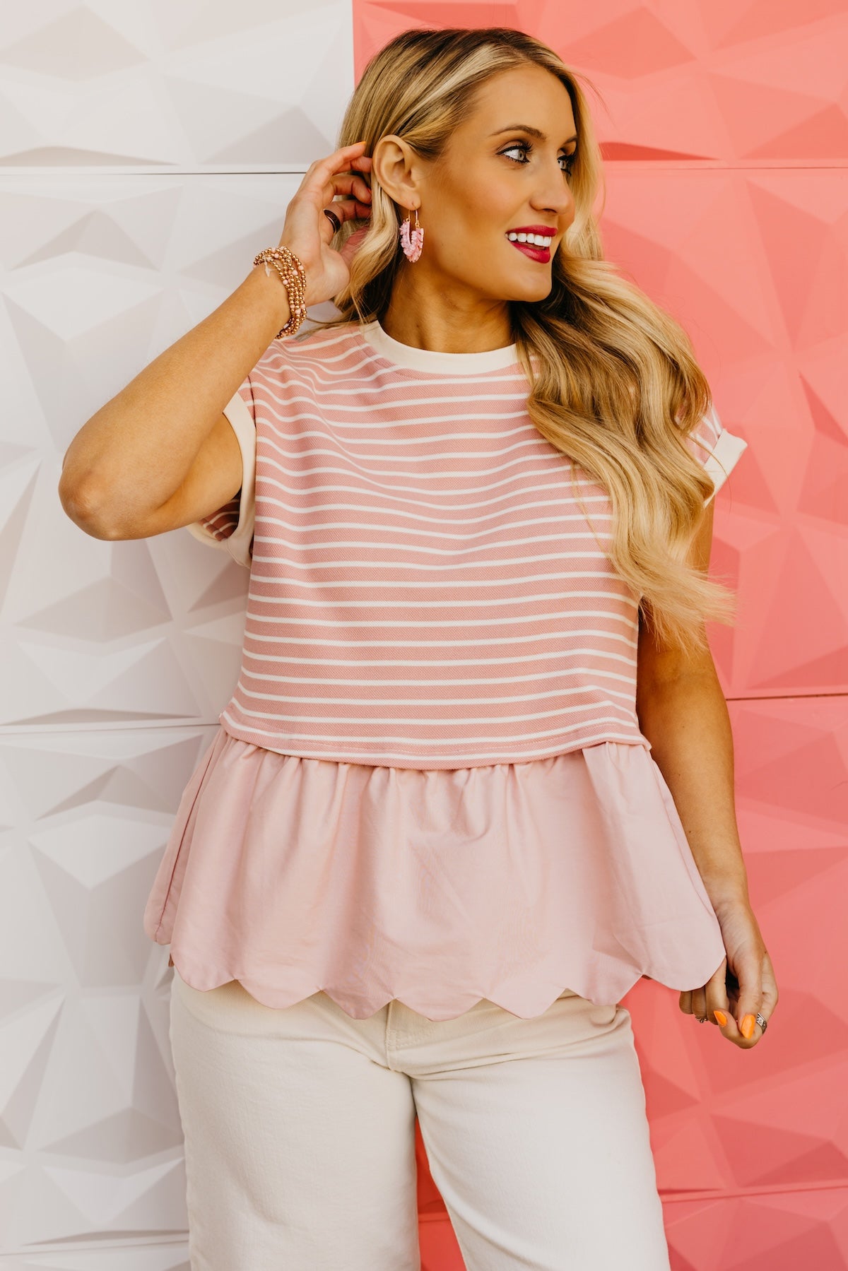 The Jersie Scallop Knit Top