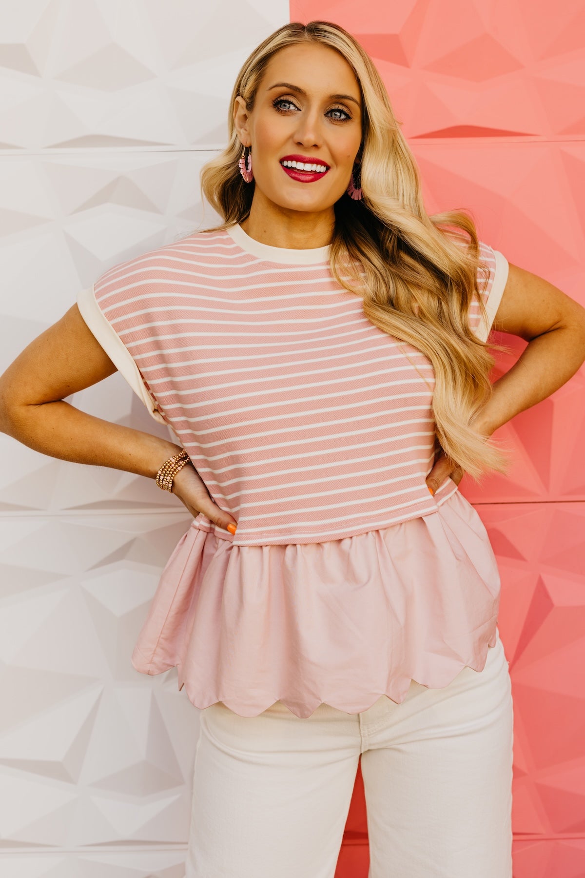 The Jersie Scallop Knit Top