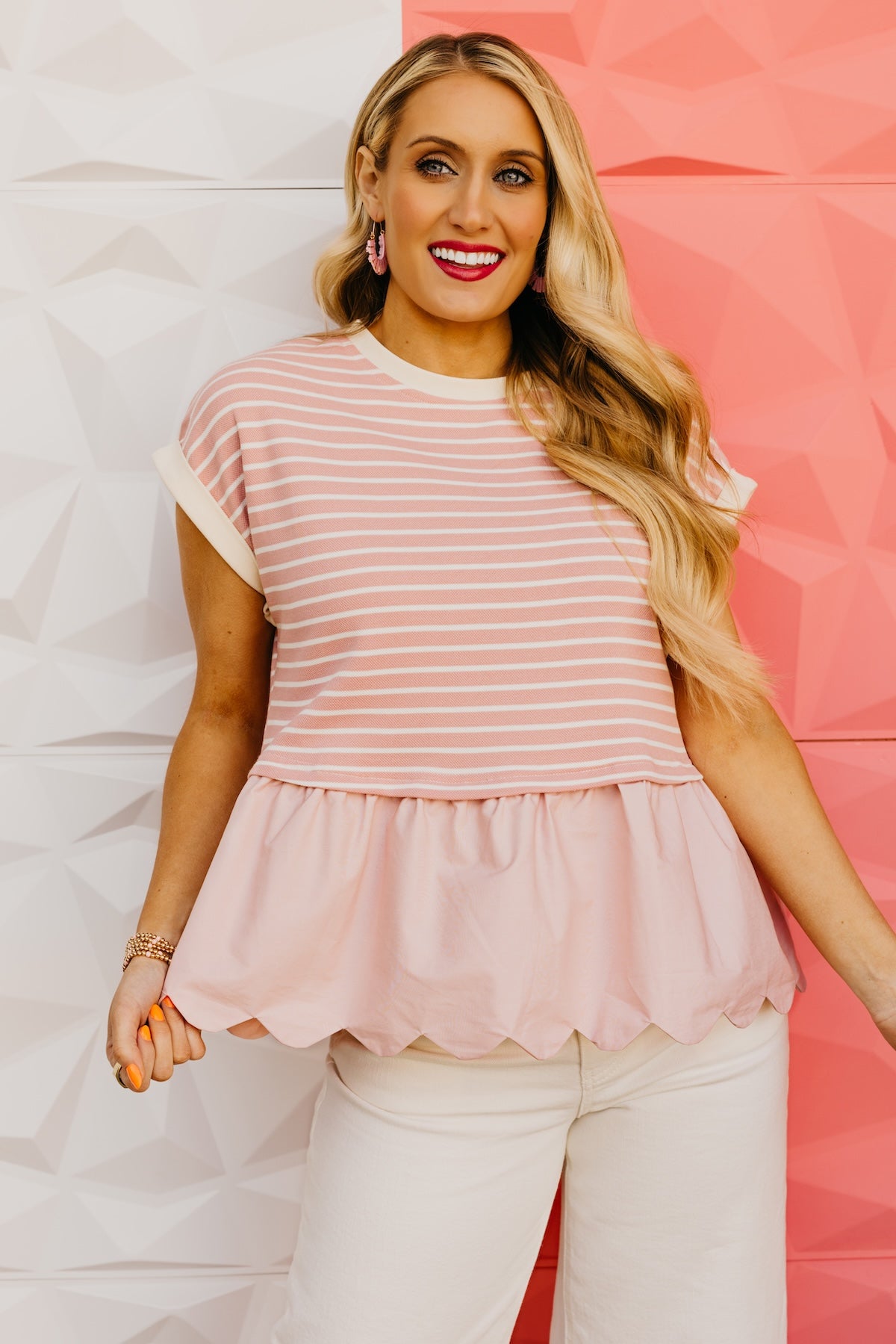 The Jersie Scallop Knit Top
