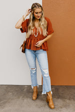 The Rihanna Button Down Top