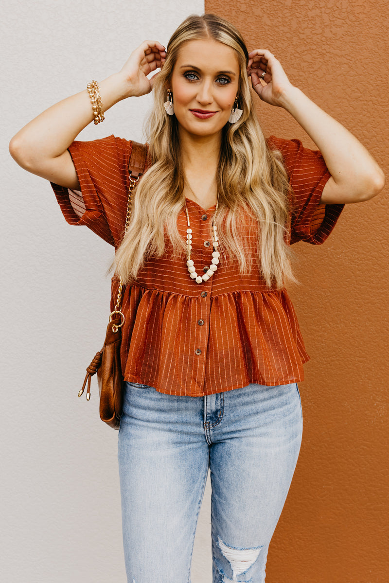 The Rihanna Button Down Top