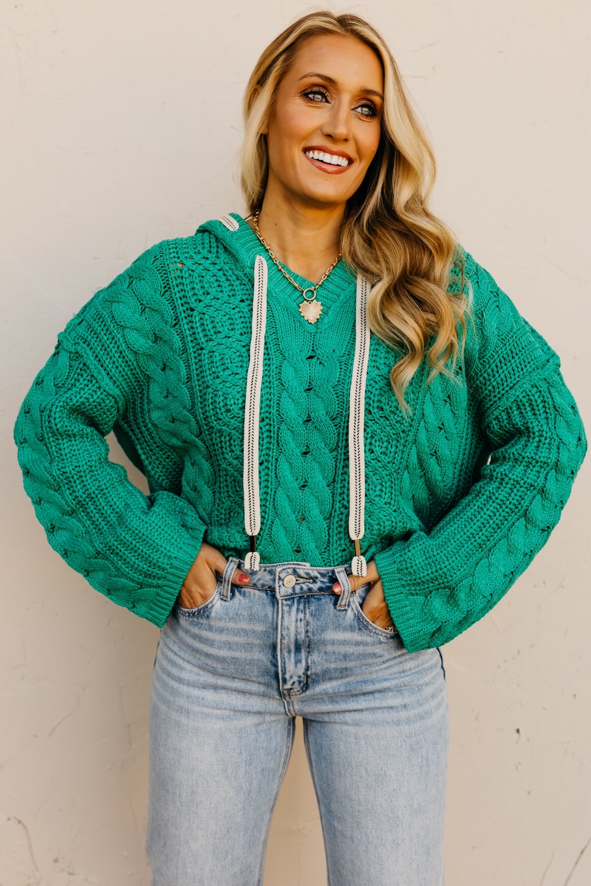 The Christian Chunky Knit Hooded Sweater