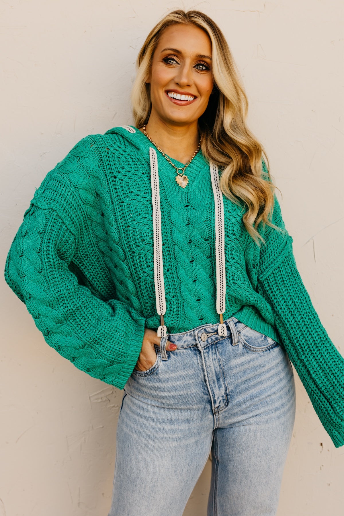 The Christian Chunky Knit Hooded Sweater