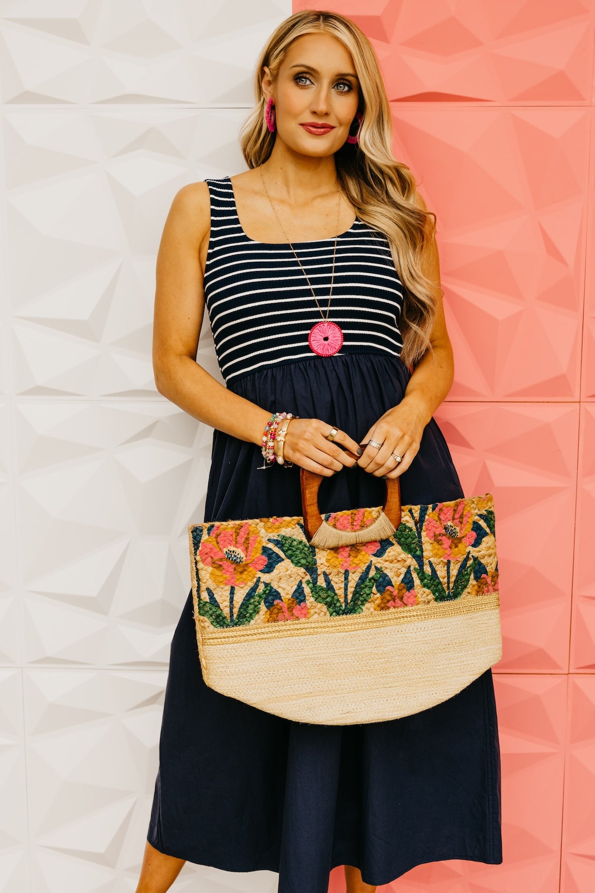 The Gideon Mixed Media Midi Dress