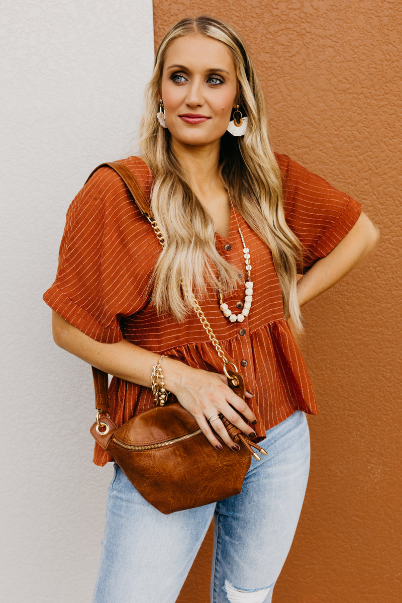 The Rihanna Button Down Top