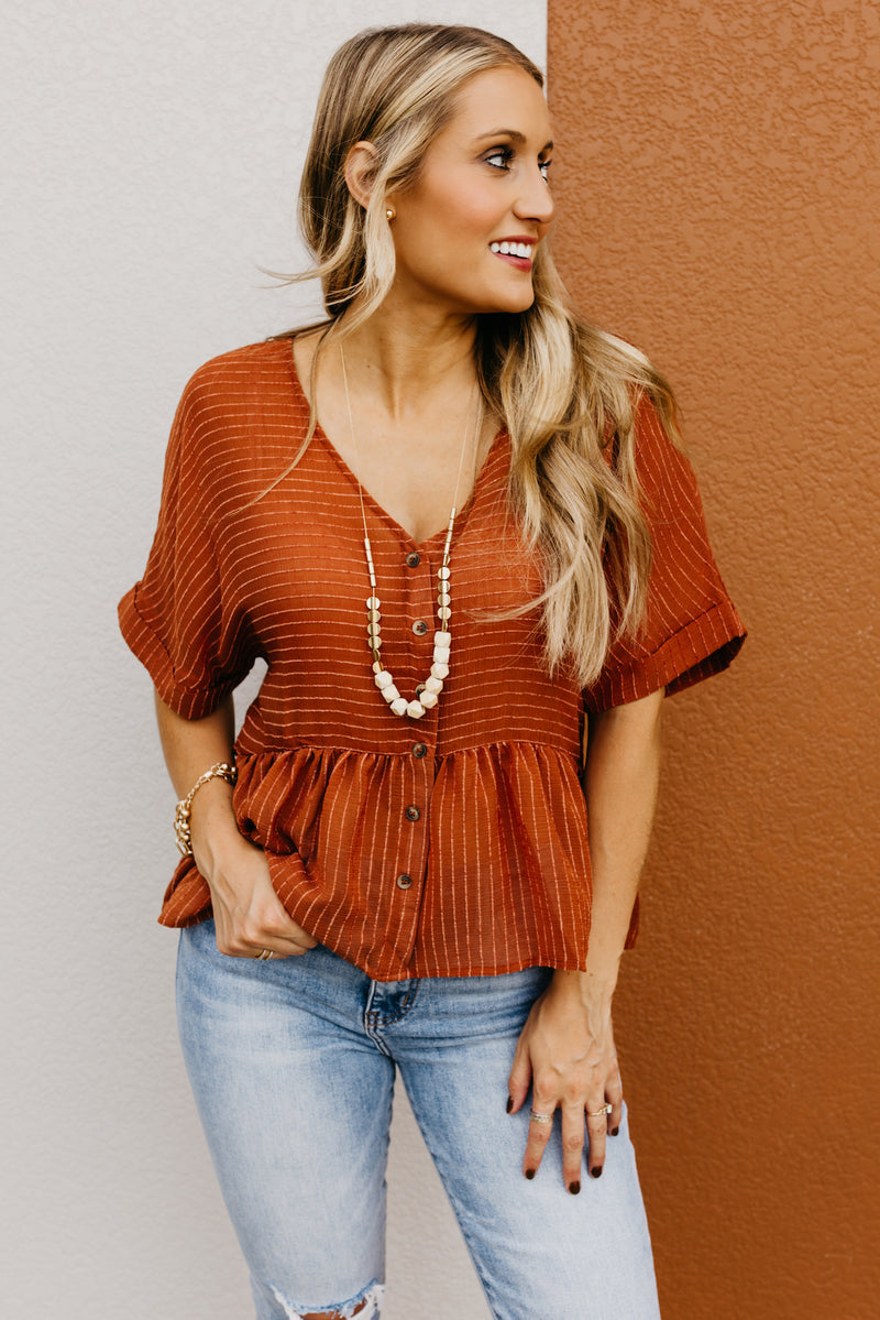 The Rihanna Button Down Top
