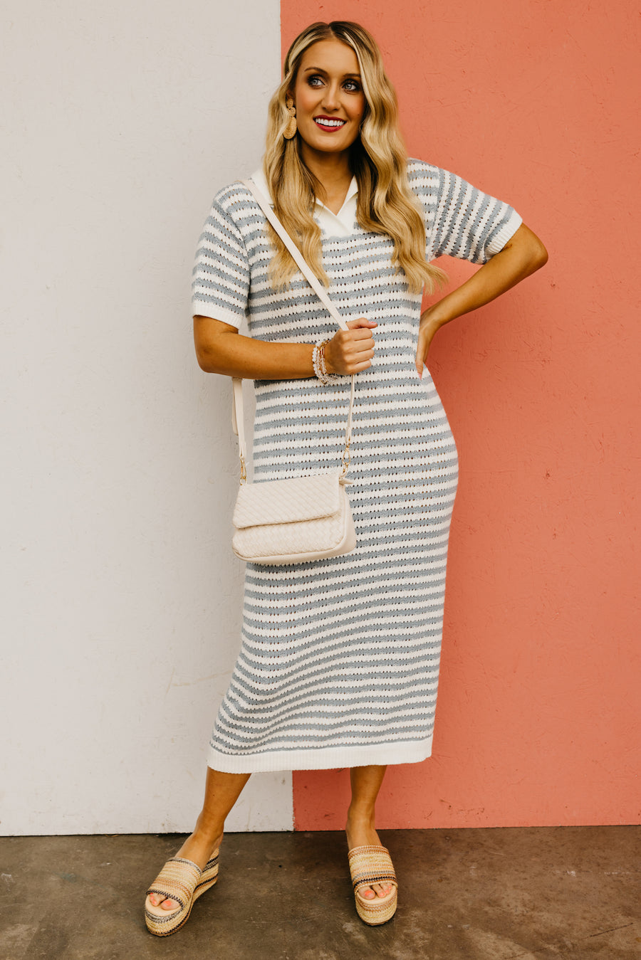 The Bodhi Open Knit Sweater Dress