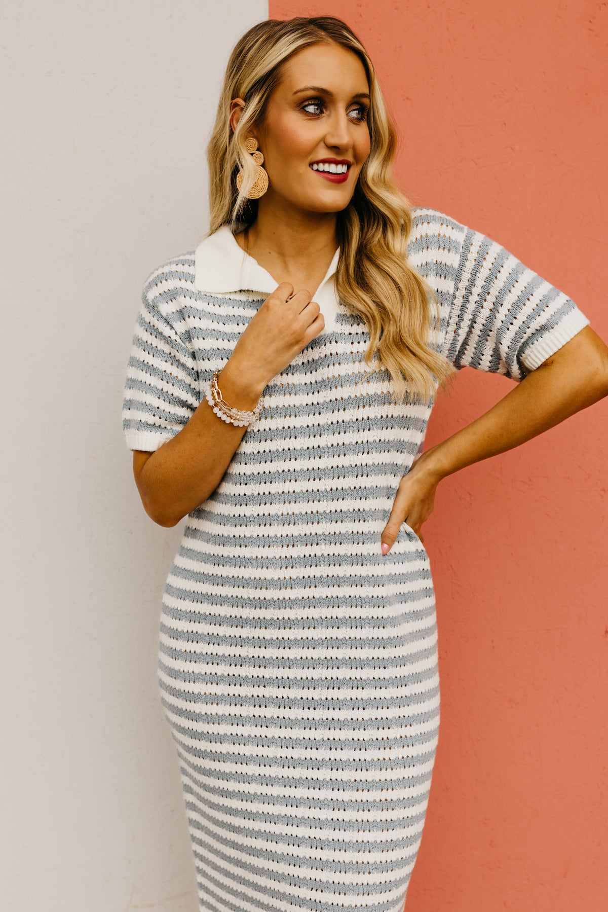 The Bodhi Open Knit Sweater Dress