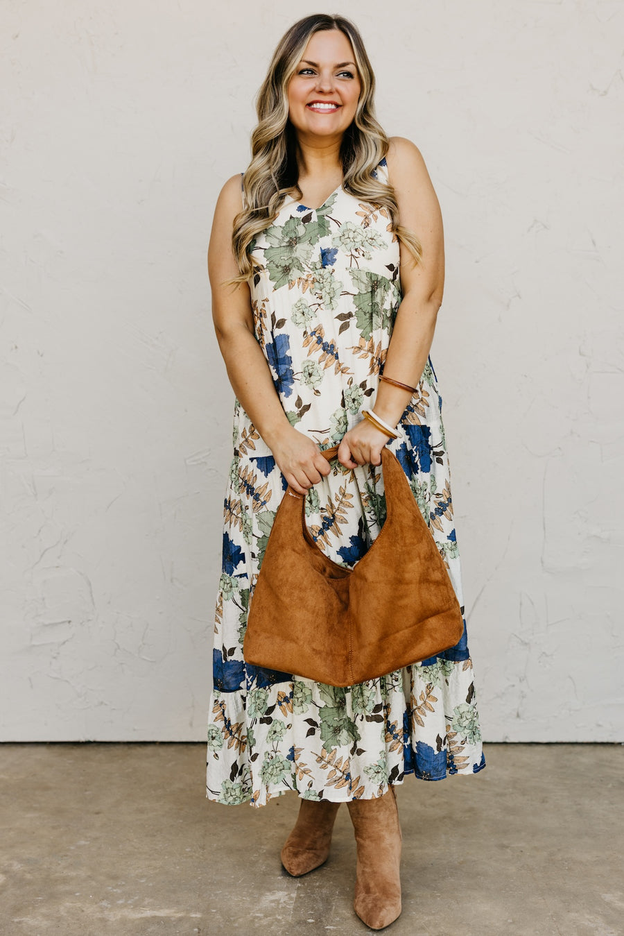 The Charlotte Floral Woven Midi Dress