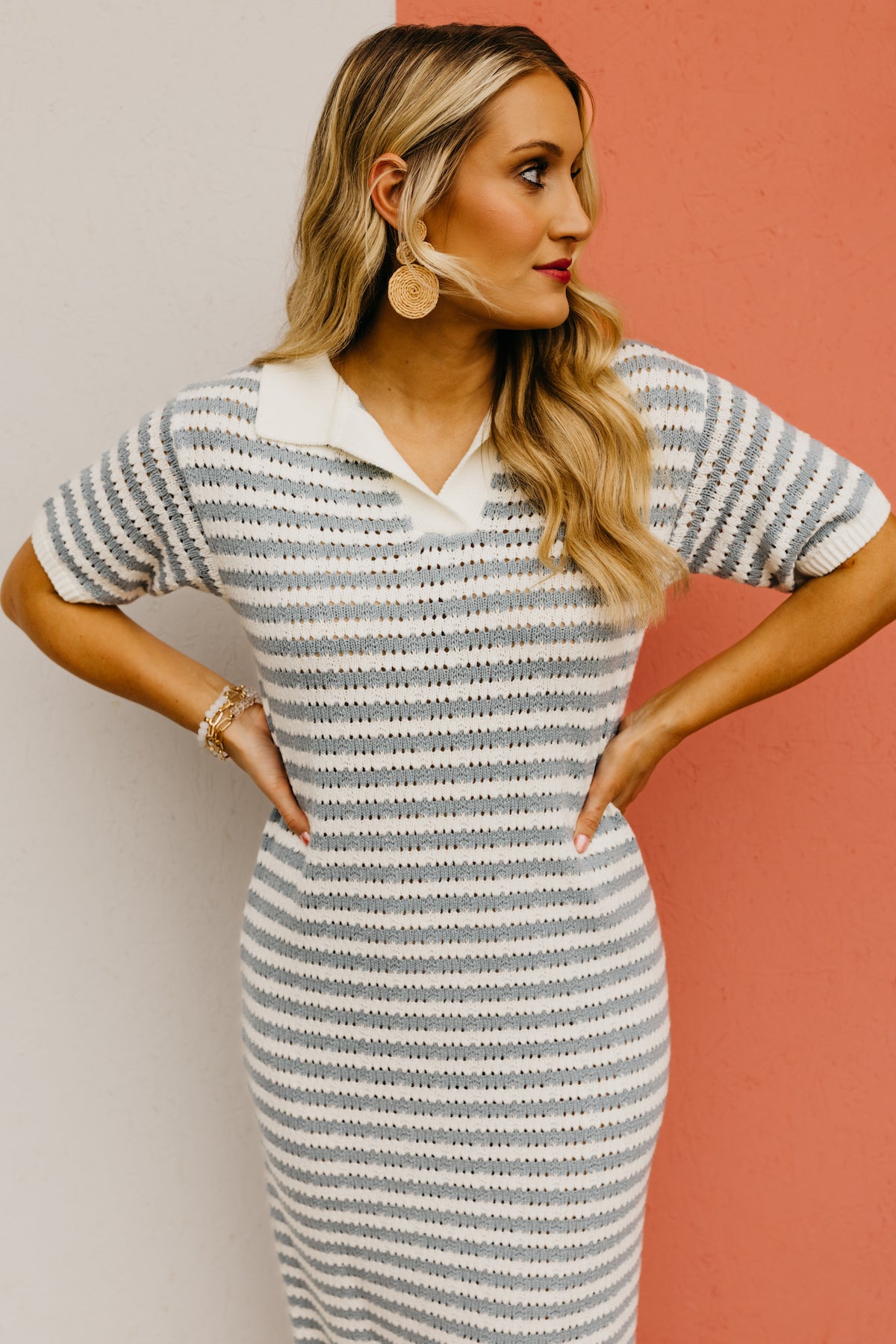 The Bodhi Open Knit Sweater Dress