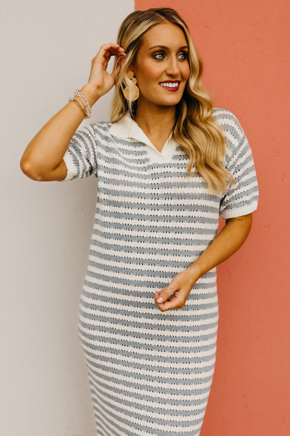 The Bodhi Open Knit Sweater Dress