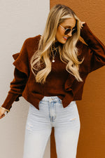 The Catherine Ruffle Detail Sweater