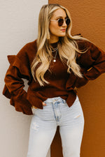 The Catherine Ruffle Detail Sweater